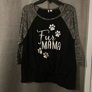 Fur mama shirt size large